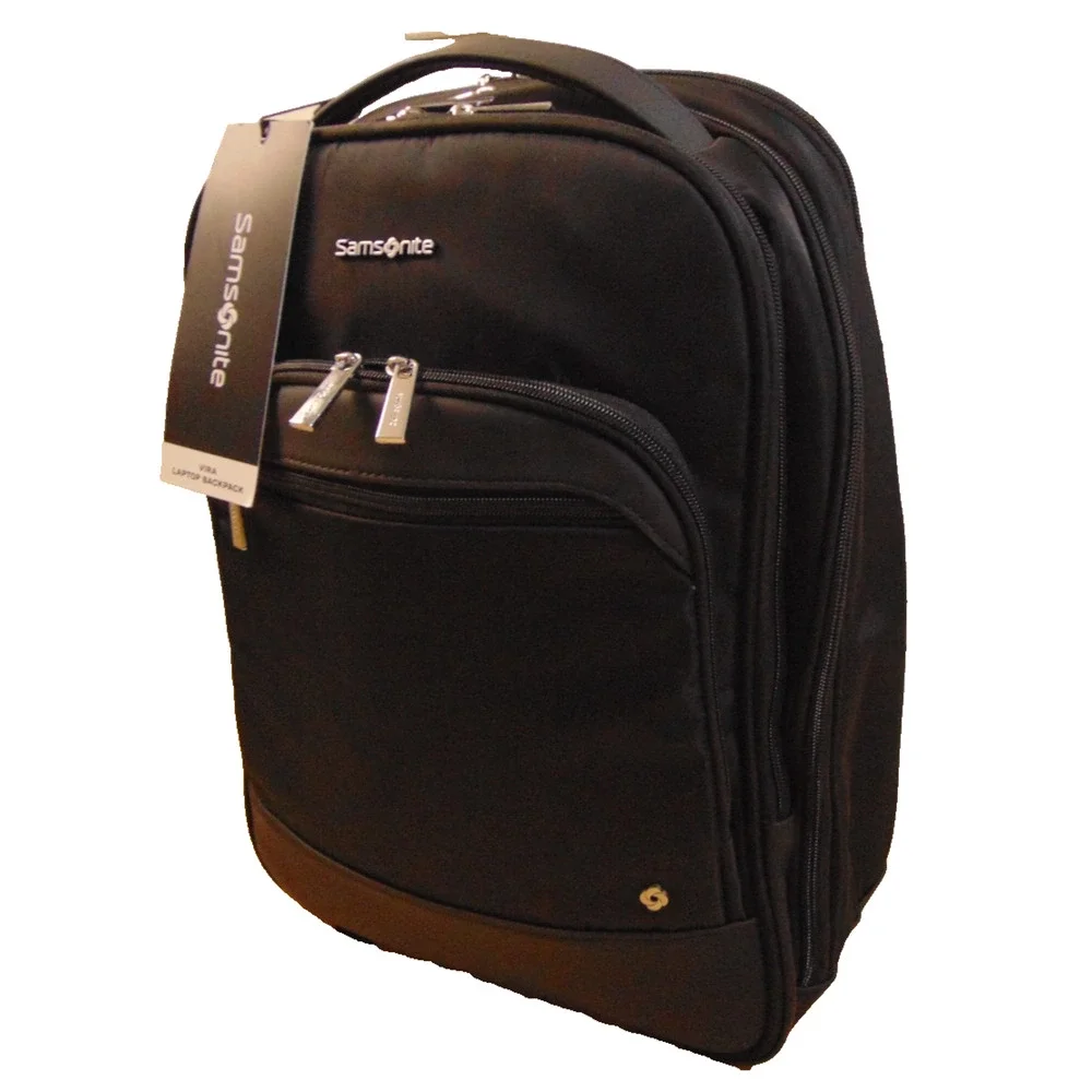 Samsonite Vira Business Laptop Backpack Black 15.6in Tablet Compartment NWT Bag